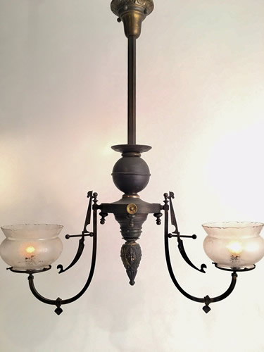 2-Light East Lake Gas Chandelier